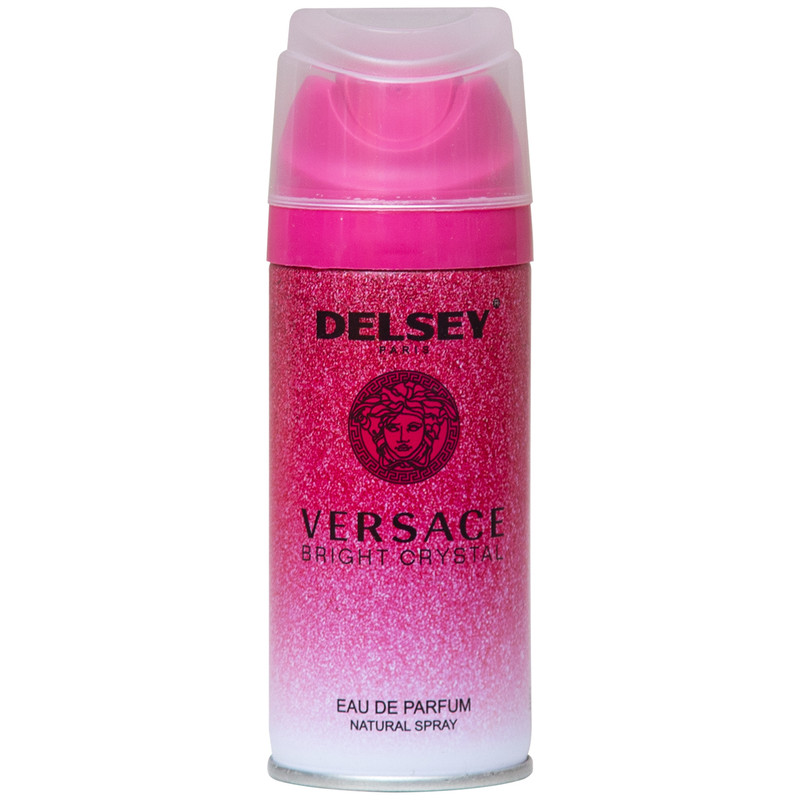 اسپری خوشبو کننده بدن زنانه دلسی مدل VERSACE BRIGHT CRYSTAL حجم 150 میلی لیتر